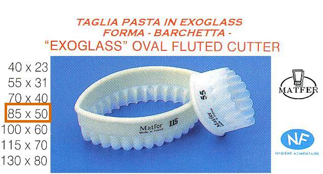 Taglia pasta festonato a barchetta mm 85