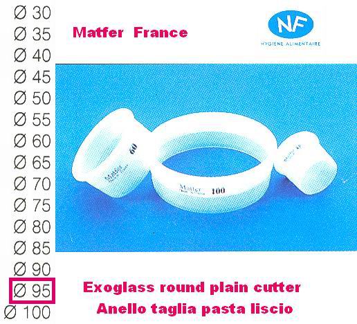 Round plain cutter mm 95