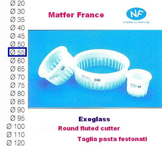 Round fluted cutter mm 55