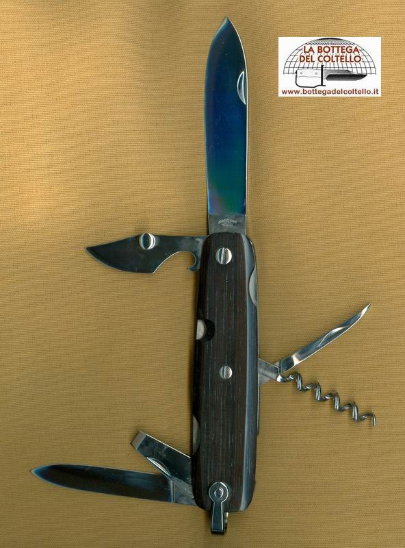 Pocket knife 6 features cm 10 rosewood handle