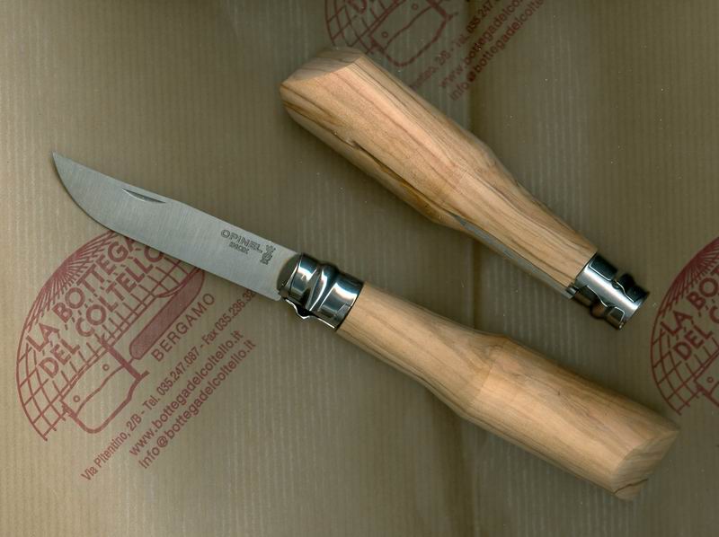 Opinel 8 to be carved olive wood handle