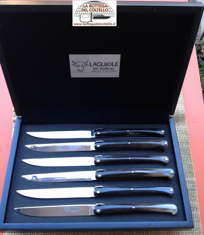 Ancestral Laguiole Set di sei coltelli da tavola
