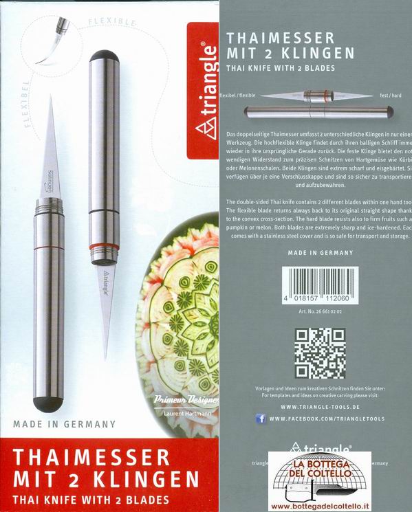 Thai knife with 2 blades