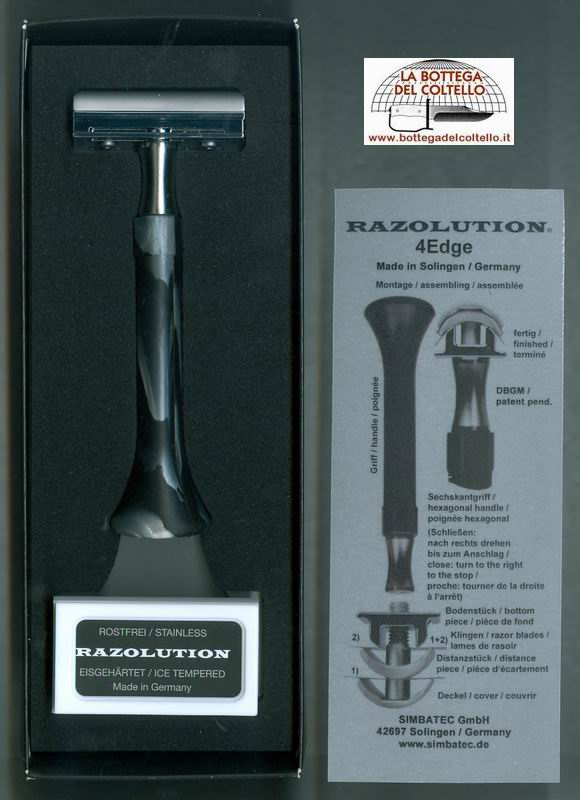 Simba Tec Razor with 2 blades, bicolored silicon