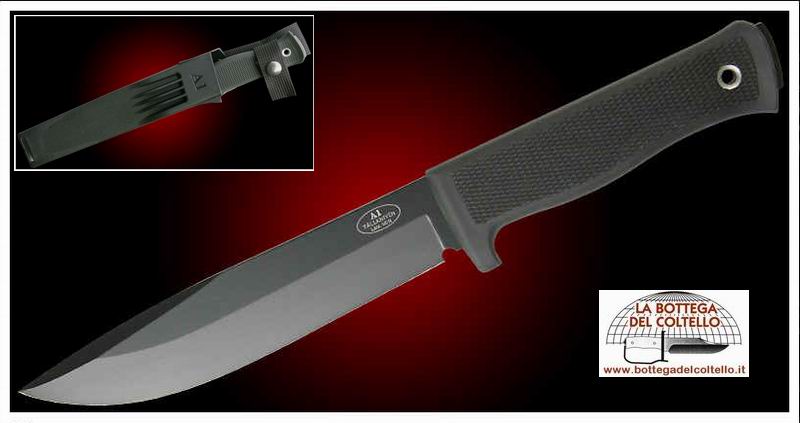A1blz Swedish survival knife, black blade