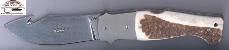 Viper Hunting knife titanium horn