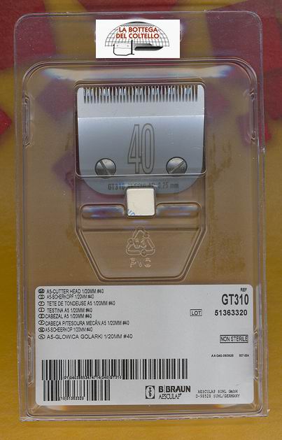 GT 310 mm 0,25 #40 clipper blade