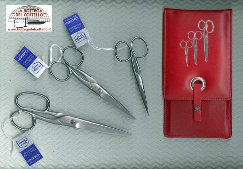 Set Dovo Solingen tre forbici per cucito 