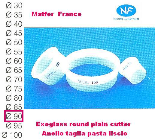 Round plain cutter mm 90