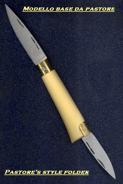 Coltello A Due Manici Codega Per Intaglio Legno - Lama Diritta In Acciaio Al Carbonio 250 Mm - Made In Premana
