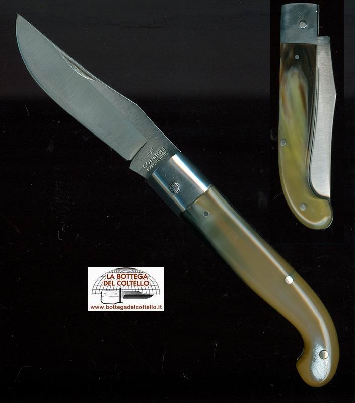 Zuava, horn handle cm 8 blade length