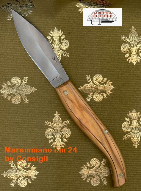 Consigli scarperia Maremmano olive wood handle cm 24
