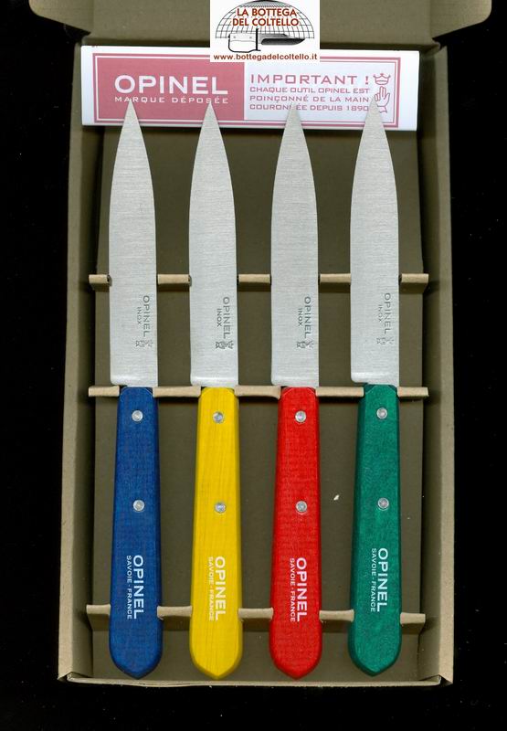 Opinel 4 Coltelli da cucina 112 colori classici