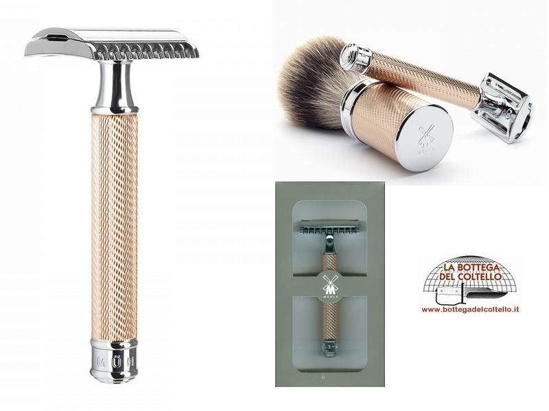 Muhle Rasoio a lametta aperto rosegold R41