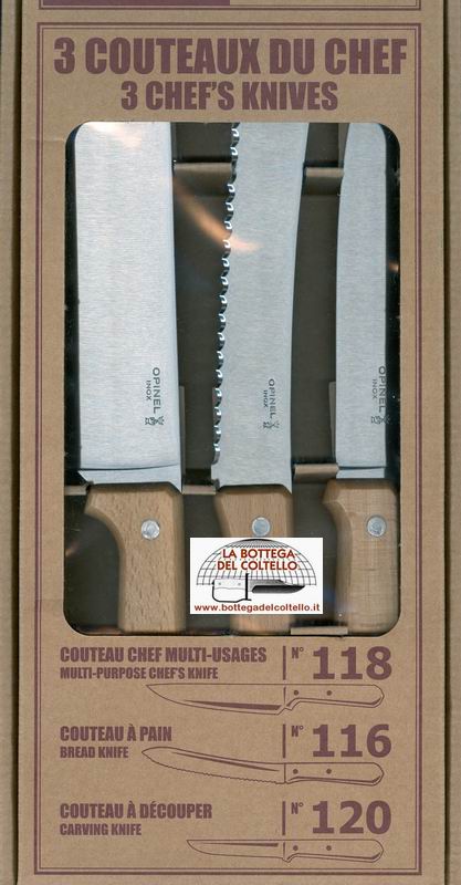 3 chef's knives set