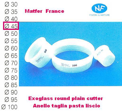 Taglia pasta liscio mm 45