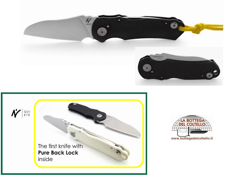 Nilte Black G10 glossy finish folding knife 