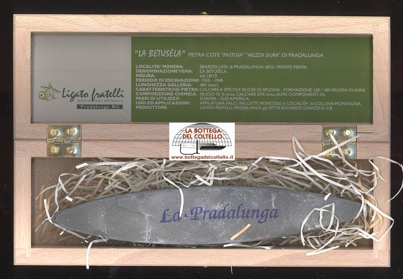 Whetstone in woodbox