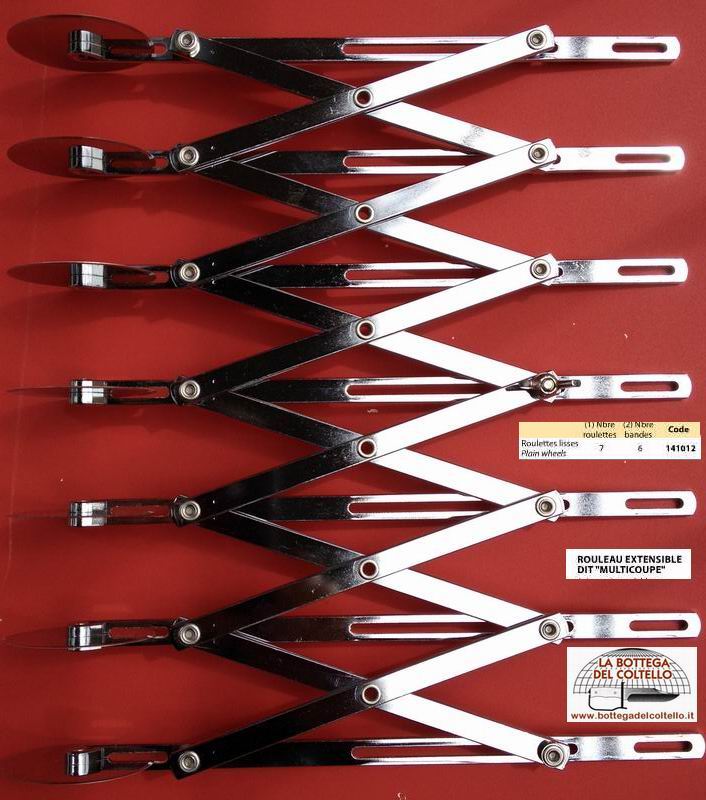 Matfer Tagliapasta estendibile, 7 rotelle