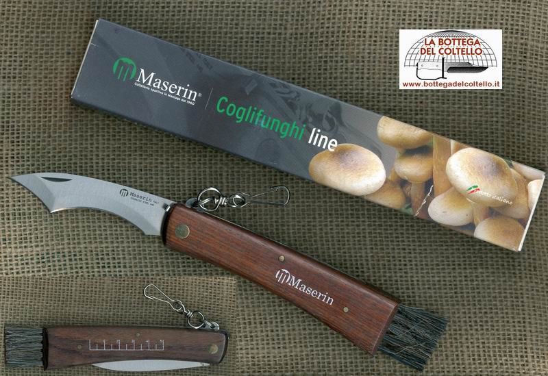 Coltello per funghi chiudibile 806 noce