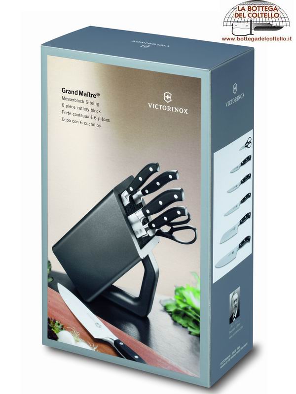 Ceppo con 6 pezzi Victorinox Grand Matre