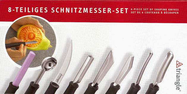 8 piece set of shaping knives