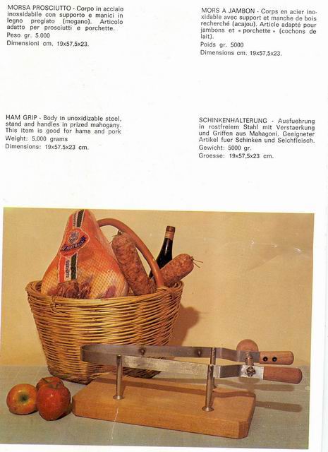 Morsa per prosciutto base in legno