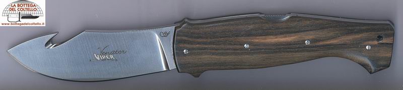 Viper Hunting knife guthook ebony