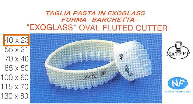 Taglia pasta festonato a barchetta mm 40