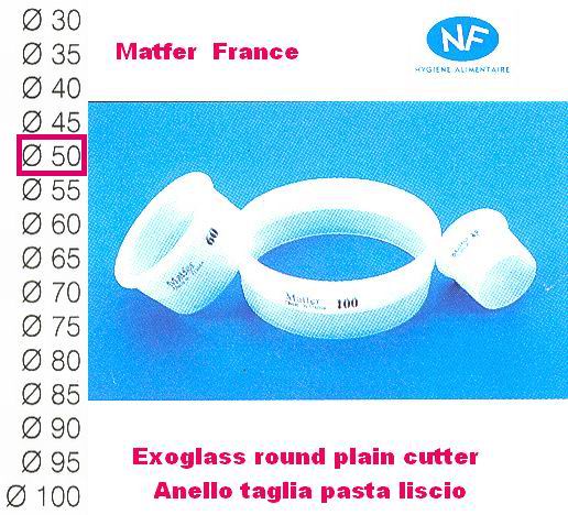 Taglia pasta liscio mm 50