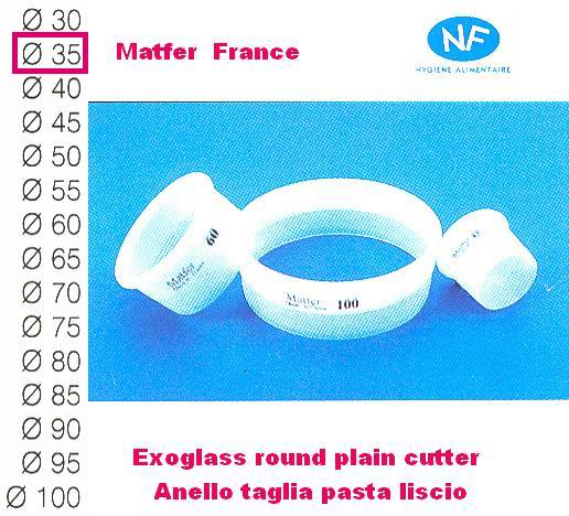 Taglia pasta liscio mm 35