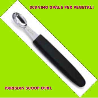 Scavino ovale per vegetali 