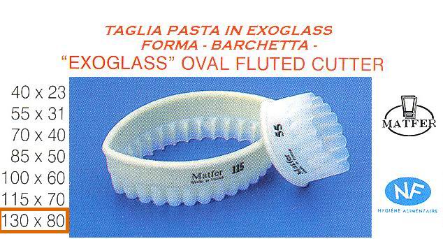 Taglia pasta festonato a barchetta mm 130
