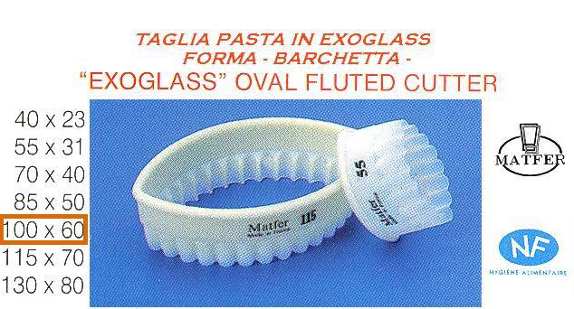 Taglia pasta festonato a barchetta mm 100