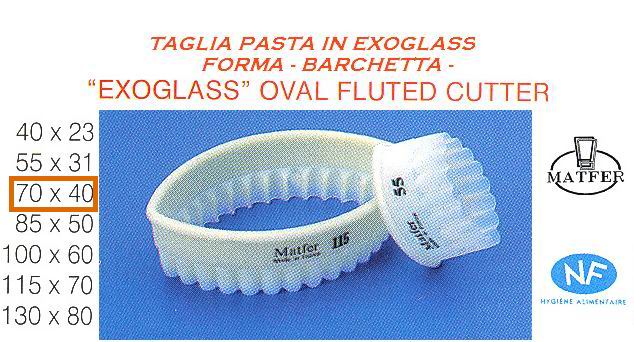 Matfer Oval fluted cutter mm 70