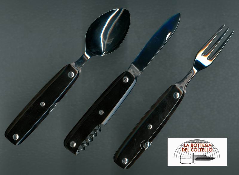 Mongin Trio pic-nic, impugnature corno di bufalo