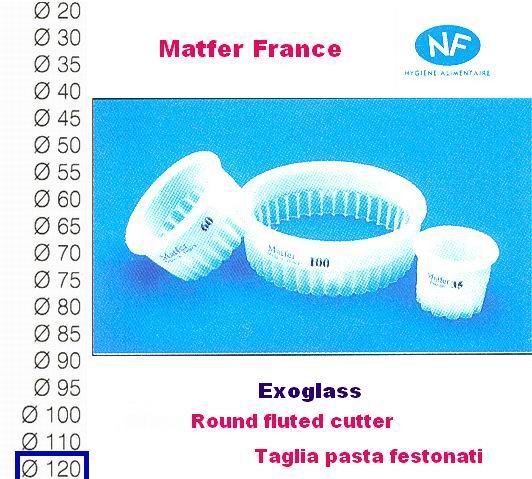 Taglia pasta festonato mm 120