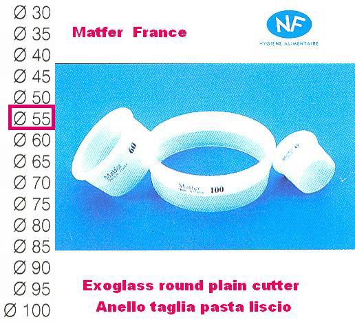 Matfer Round plain cutter mm 55