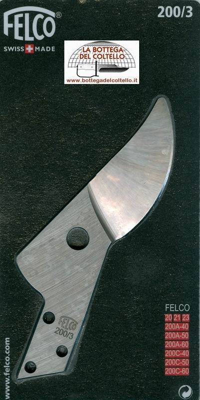 Lama 200/3 ricambio forbici Felco 20/21/23