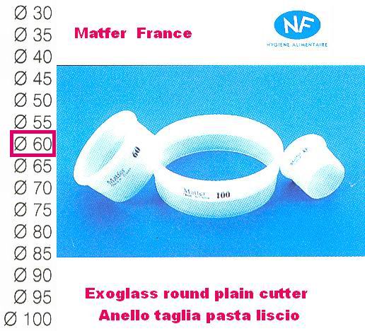 Taglia pasta liscio mm 60