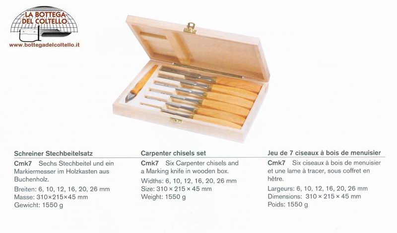 Cassettina 7 utensili Pfeil Cmk7