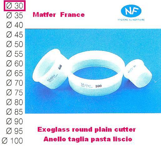 Round plain cutter mm 30