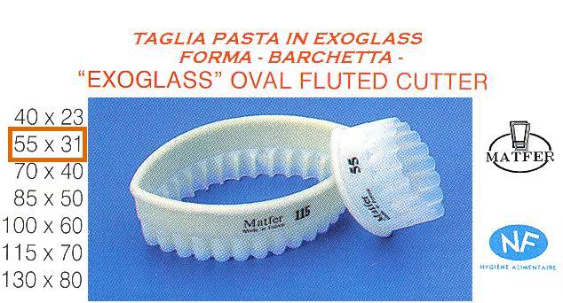 Taglia pasta festonato a barchetta mm 55