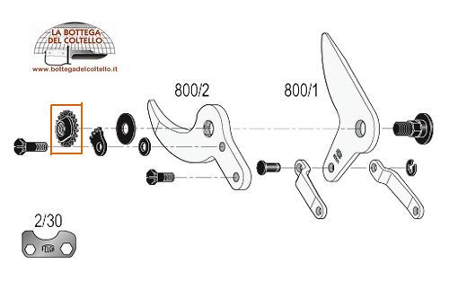 Felco Dado dentato per Felcotronic 800
