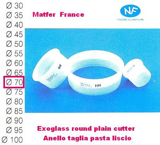 Taglia pasta liscio mm 70