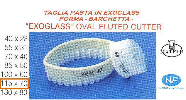 Taglia pasta festonato a barchetta mm 115
