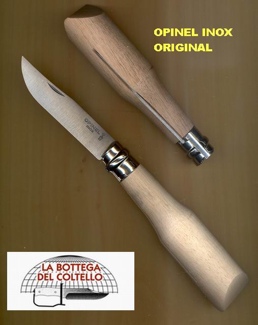 N° 8 folder, to be carved walnut wood handle