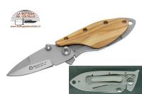 Money stops Folding knife olive