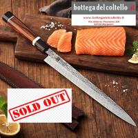 Yanagiba 270 Damasco inox piccole rose