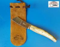 Italian knife Rasolino horn handle